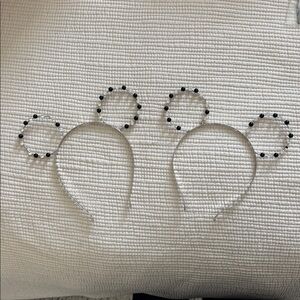 Vintage jeweled Mickey ears set of two